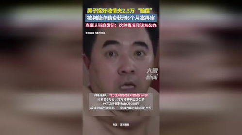 男子捉奸收情夫获刑事件的再审改判探讨